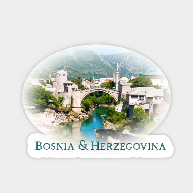 Bosnia & Herzegovina: Mostar Sticker by RaeTucker